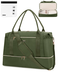 Business Travel Carry-on Shoulder Bag With Shoe Compartment