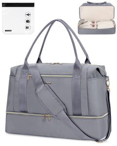 Business Travel Carry-on Shoulder Bag With Shoe Compartment
