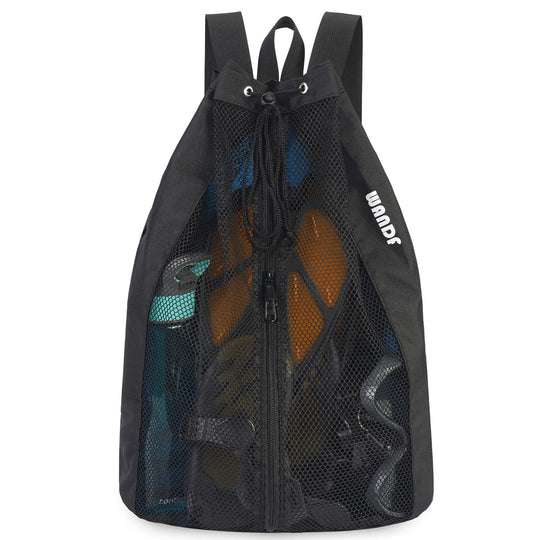 Beach Swimming Mesh Drawstring Backpack WF6071
