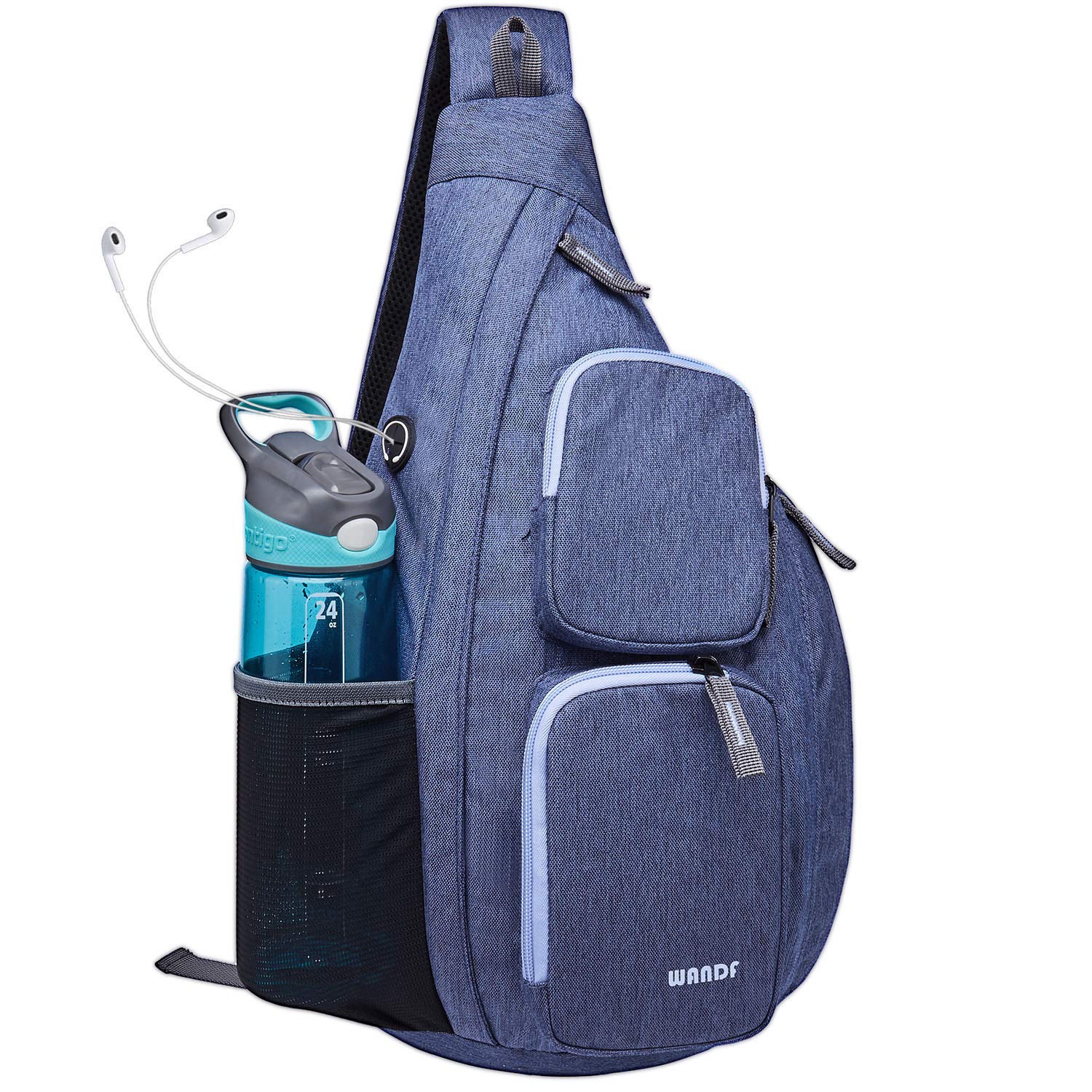 FRANSHION Unisex Sling Backpack - Waterproof Nylon Crossbody Bag For Hiking, Travel, Everyday Carry
