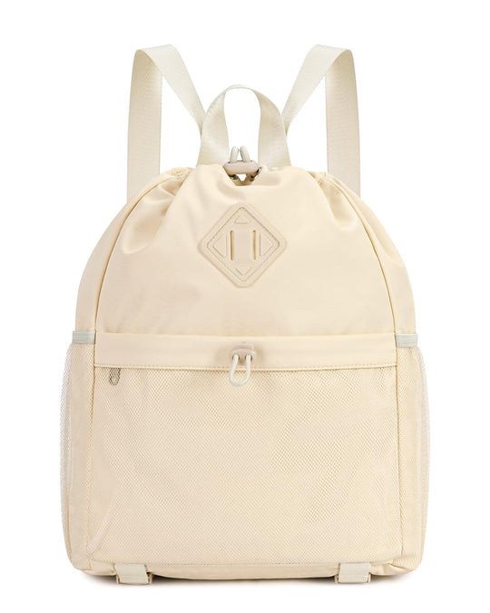 WANDF Drawstring Backpack with Yoga Mat Strap