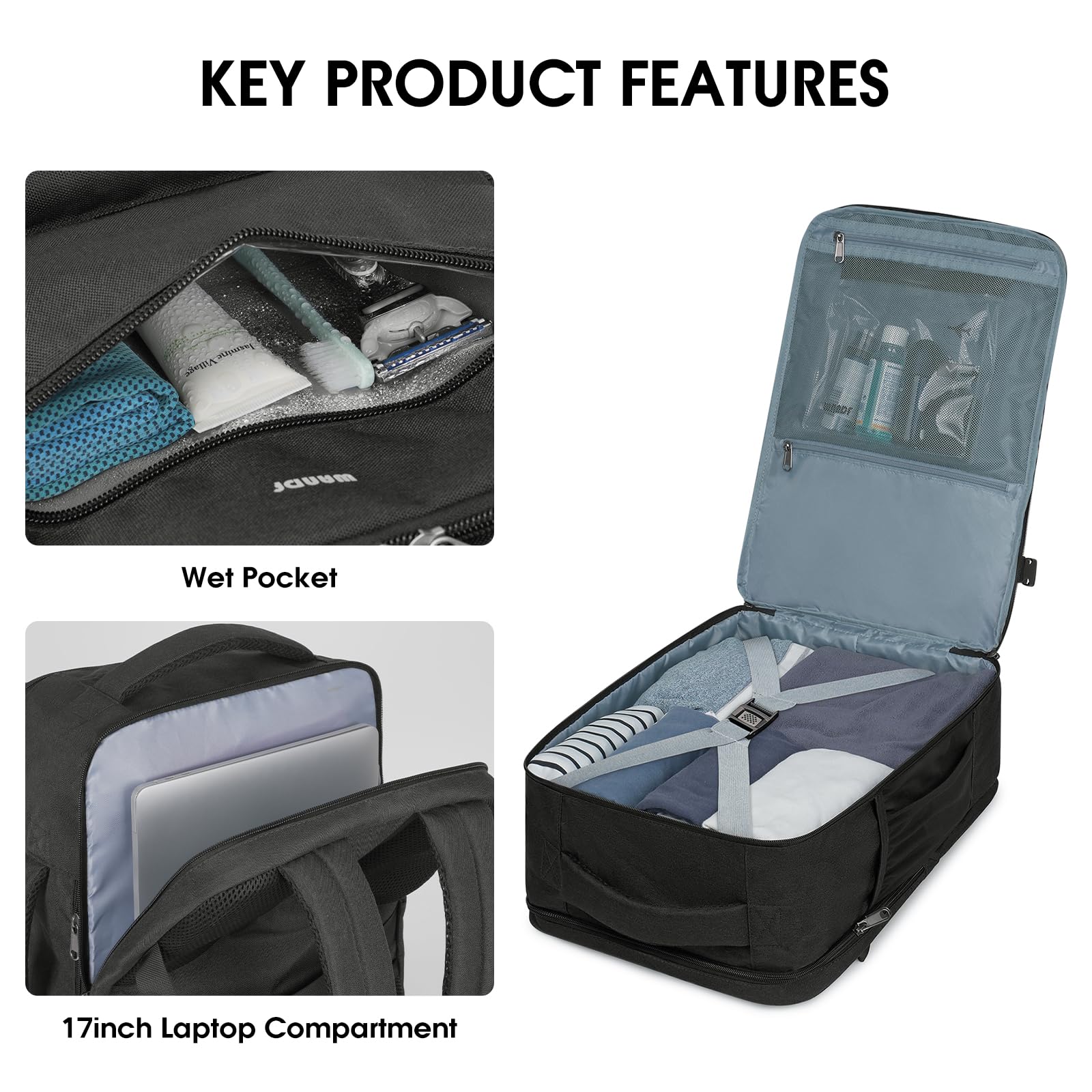 Generic Travel Backpack For Spirit Airlines Personal Item Bag 18x14x8 Generic Travel Backpack For Spirit Airlines Personal Item Bag 18x14x8