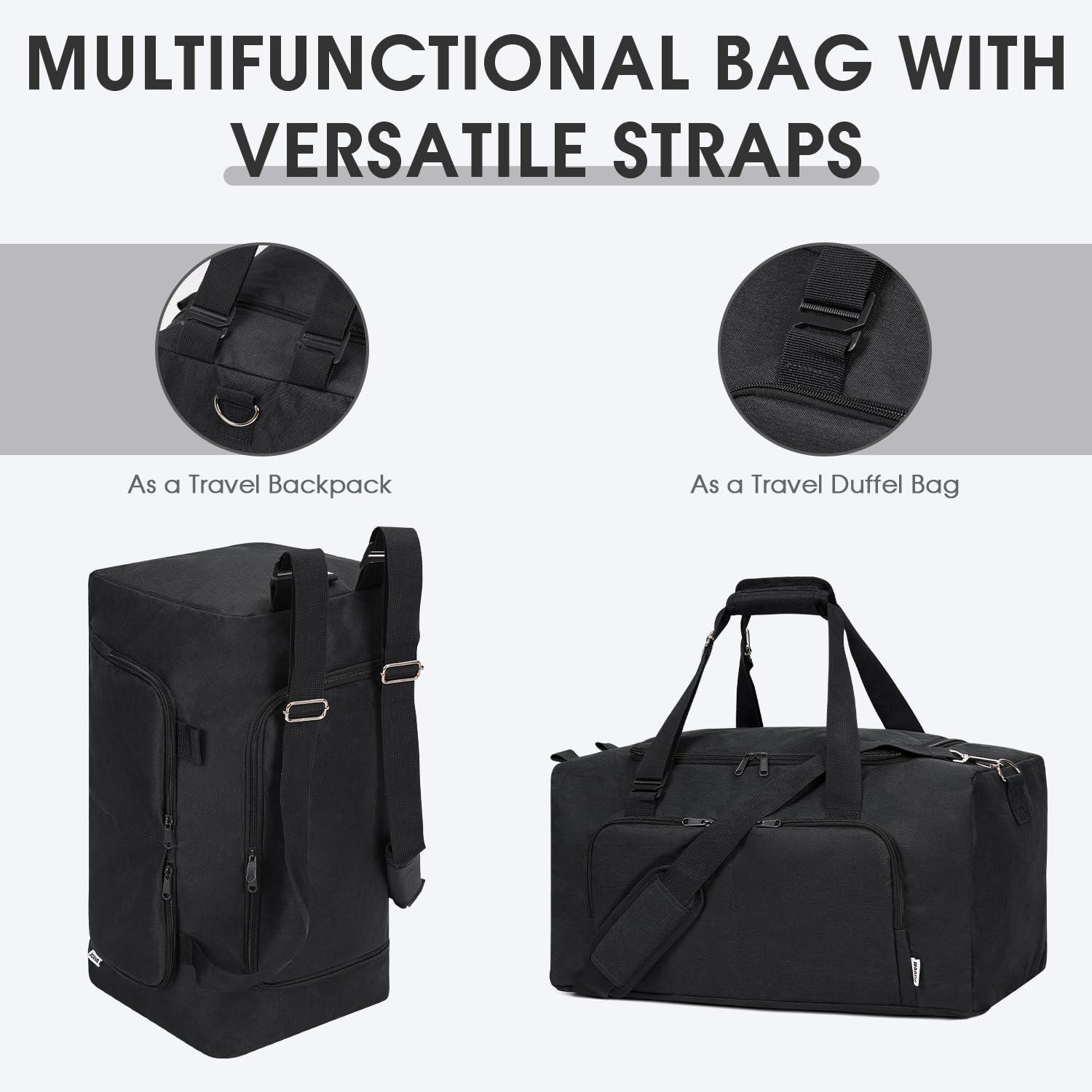 WANDF Duffel Bag Foldable Backpack 20 WANDF Duffel Bag Foldable Backpack 20