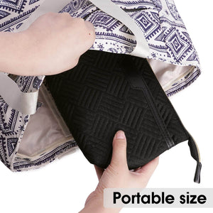 Large Cosmetic Bag Zipper Pouch with Wet Pocket