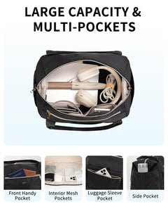 Business Travel Carry-on Shoulder Bag With Shoe Compartment