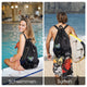 Beach Mesh Drawstring Backpack with Wet Pocket