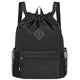 Sports Drawstring Backpack with Shoes Compartment