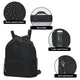 Sports Drawstring Backpack with Shoes Compartment