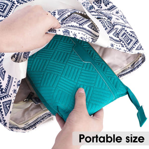 Large Cosmetic Bag Zipper Pouch with Wet Pocket