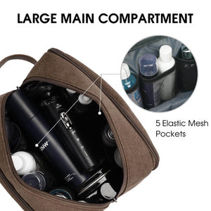 WANDF Canvas Travel Toiletry Bag Mens