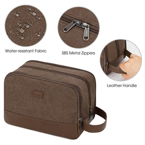 WANDF Canvas Travel Toiletry Bag Mens