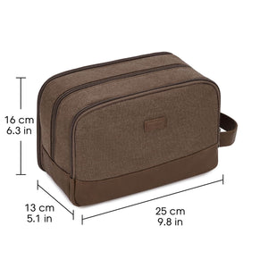 WANDF Canvas Travel Toiletry Bag Mens