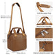 Waterproof Leather Insulated Lunch Bag