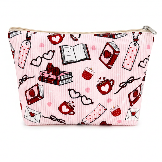 Toiletry Corduroy Storage Pouch Travel Zipper Makeup Bag
