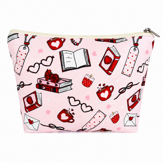 Fabric Toiletry Storage Pouch Travel Zipper Makeup Bag