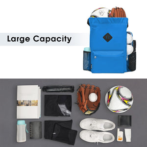 Sports Drawstring Backpack with Shoes Compartment