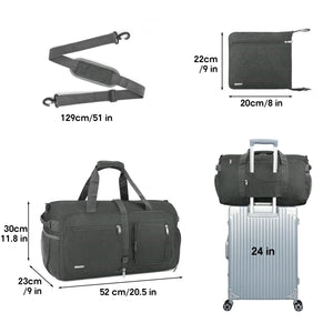 Foldable Overnight Weekender Travel Duffle bag