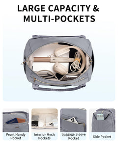 Business Travel Carry-on Shoulder Bag With Shoe Compartment