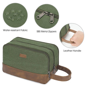 WANDF Canvas Travel Toiletry Bag Mens