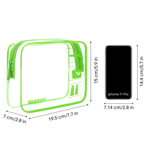 cheap clear travel toiletry bag exporter WANDF TSA Approved Clear Travel Toiletry Bag PVC Makeup Bag