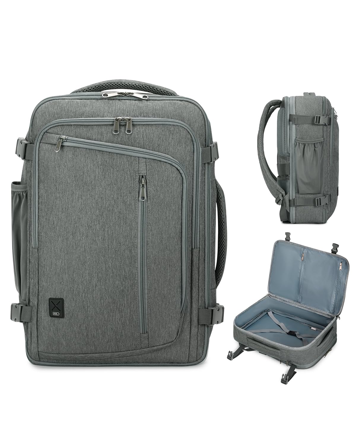 WANDF Expandable 17 Inch Travel Laptop Backpack For Spirit Airlines Personal Item Bag WANDF Expandable 17 Inch Travel Laptop Backpack For Spirit Airlines Personal Item Bag