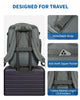 WANDF Expandable 17 Inch Travel Laptop Backpack