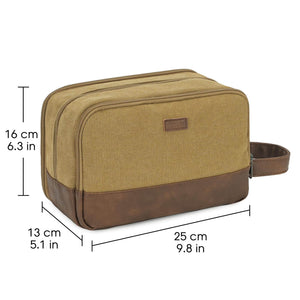 WANDF Canvas Travel Toiletry Bag Mens