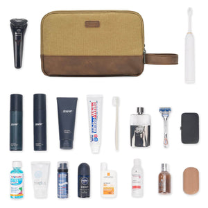 WANDF Canvas Travel Toiletry Bag Mens