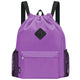 Sports Drawstring Backpack with Shoes Compartment