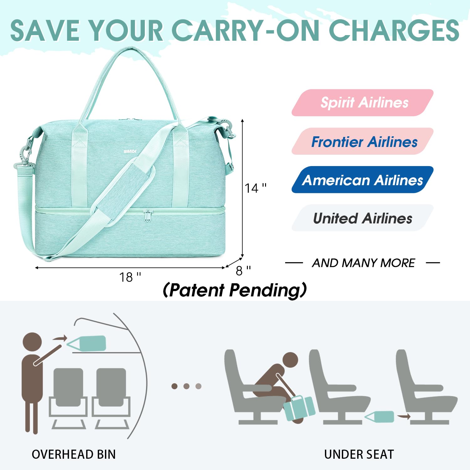 Personal Item Size Frontier Credit Card Free Baggage Discount