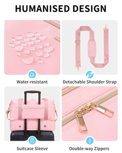 Business Travel Carry-on Shoulder Bag With Shoe Compartment