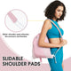 Drawstring Backpack with Shoulder Pad & Mesh Pocket