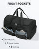 WANDF Convertible Garment Bag with Toiletry Bag for Travel