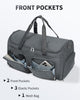WANDF Convertible Garment Bag with Toiletry Bag for Travel