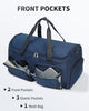 WANDF Convertible Garment Bag with Toiletry Bag for Travel