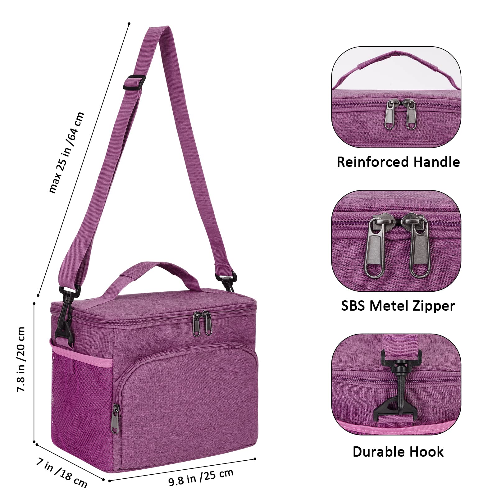 Gear-Up Pink/Purple Marble Lunch Boxes