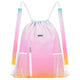 Drawstring Backpack with Shoulder Pad & Mesh Pocket