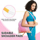Drawstring Backpack with Shoulder Pad & Mesh Pocket