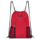 Sports Gym Drawstring Backpack with Mesh Pockets - WF6038