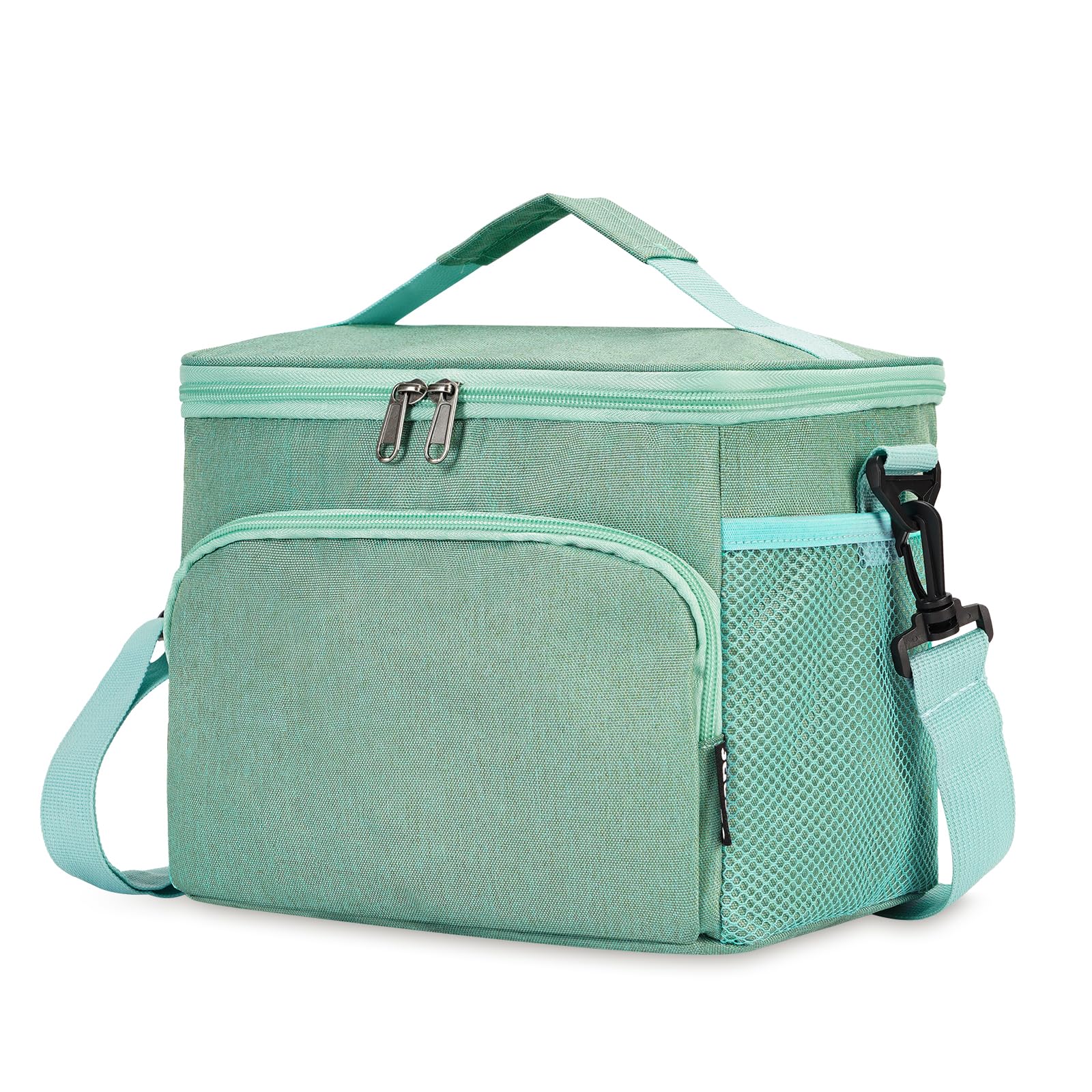 HOMESPON Insulated Lunch Bag for Women Men Lunch Box Cooler Aesthetic Lunch  Tote with Pocket for Work Picnic (Green)