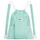 Drawstring Backpack with Shoulder Pad & Mesh Pocket