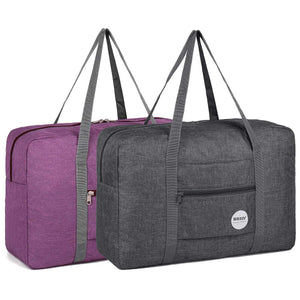 Foldable Duffel Luggage Bags Set (2 Pieces)