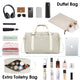 WANDF Portable Vegan Leather Open Flat Cosmetic Travel Makeup Bag - WF5072