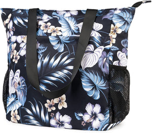 WF8027 Floral Beach Tote Shoulder Bag