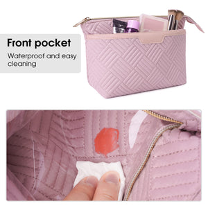 Large Cosmetic Bag Zipper Pouch with Wet Pocket