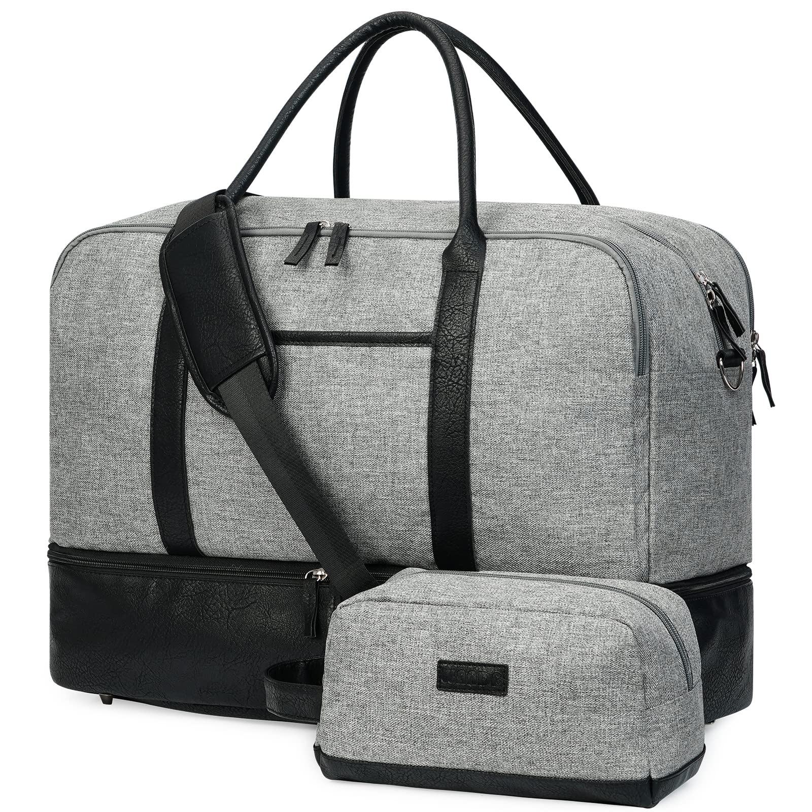 best travel duffel bag with shoe compartment WF323 Large Carry on Duffel Bag With Shoe Compartment