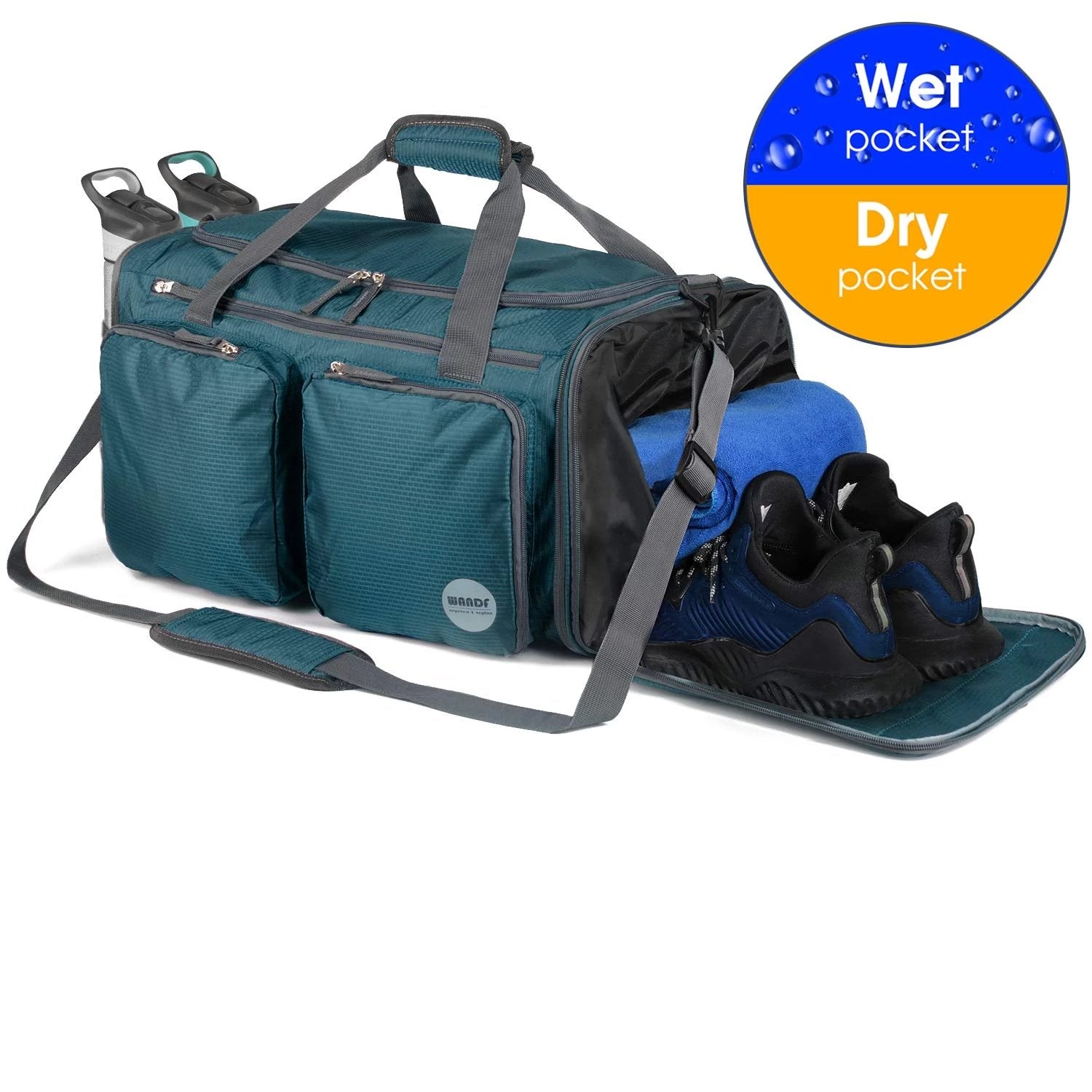 New Fashion WANDF WF316 Packable Sports Duffel Bag for Men and Women